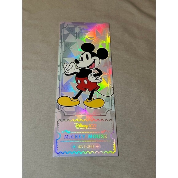 Mickey Mouse Disney100 Kakawow Refractor Ticket Jumbo Card Limited Edition #273 - Picture 5 of 5
